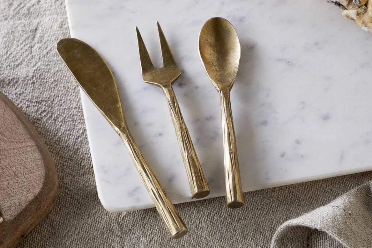 Roda Serving Set - Antique Brass (Set of 3)