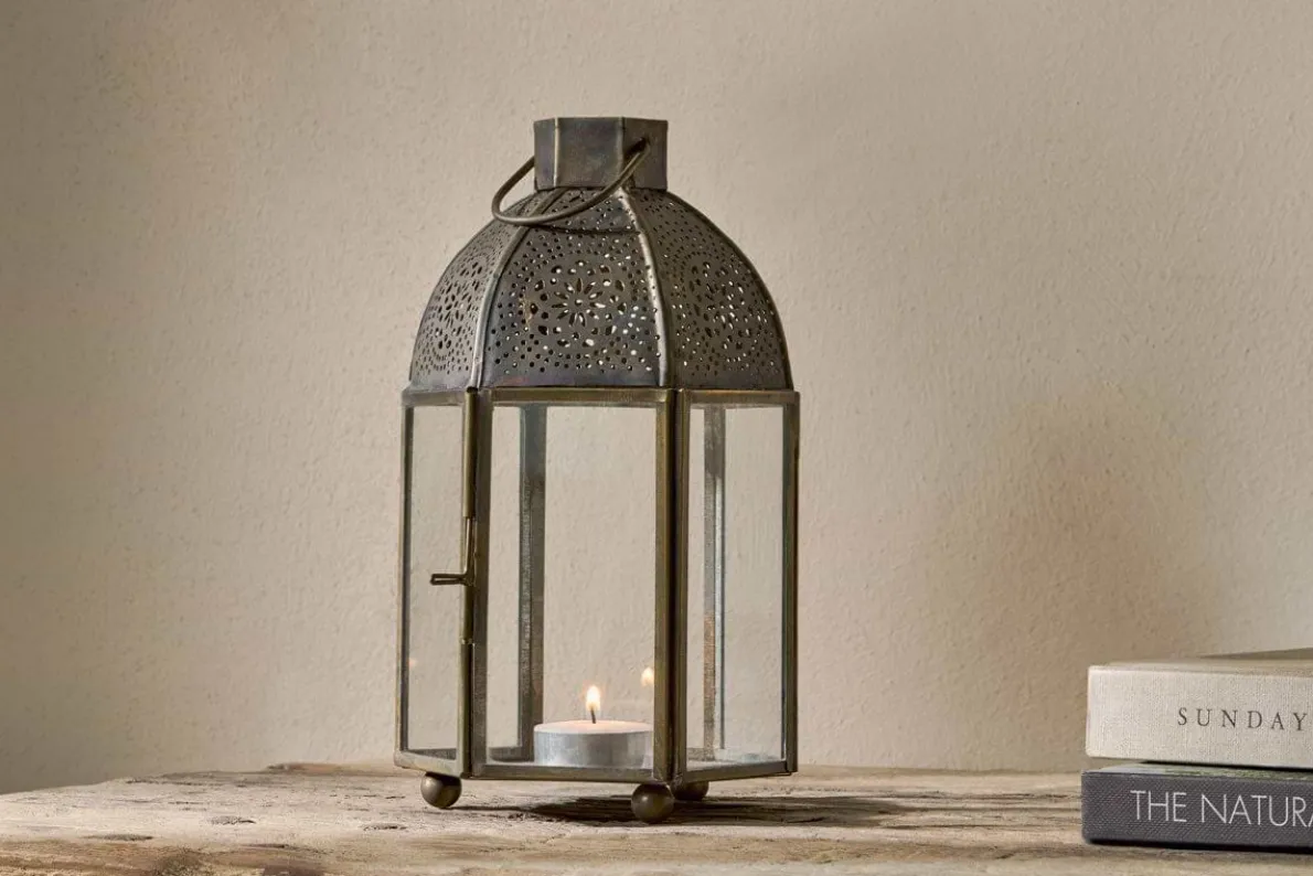 Sabra Lantern - Aged Antique