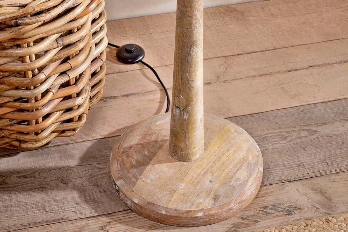 Sahar Mango Wood Floor Lamp