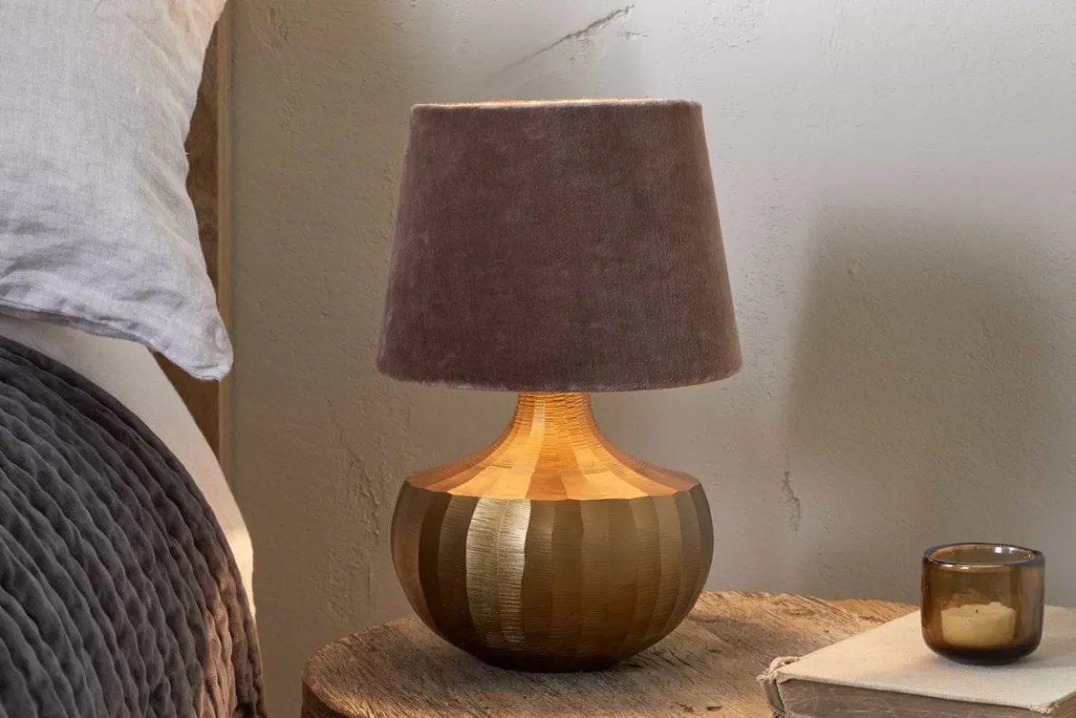Sakiti Cast Aluminium Table Lamp - Antique Brass