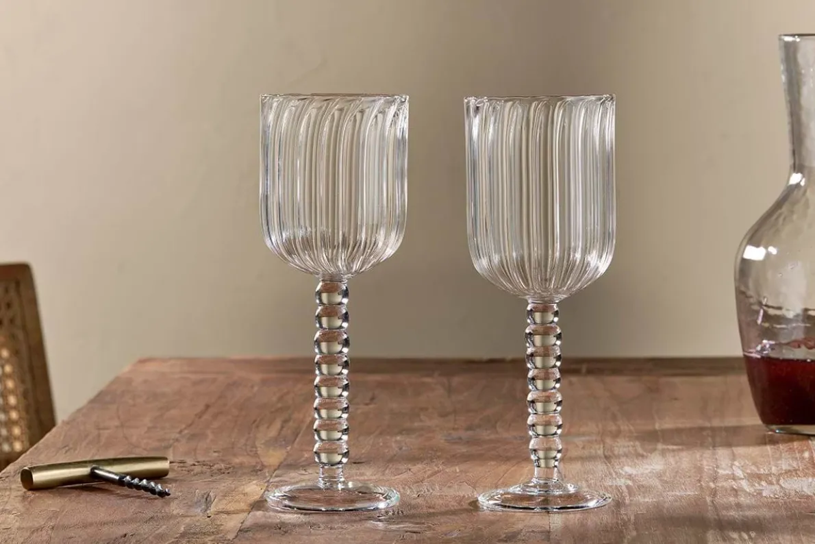 Santosa Wine Glass - Clear (Set of 2)
