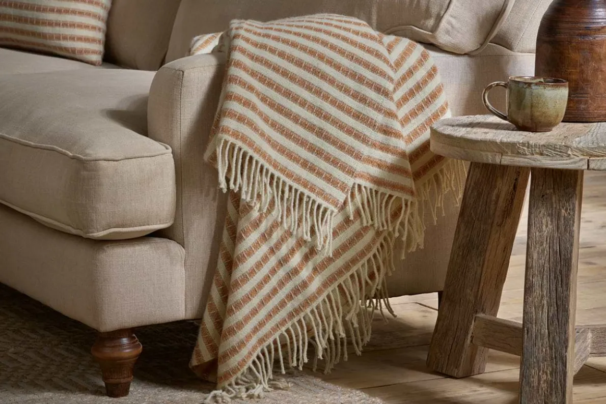 Sanval Wool Throw - Rust