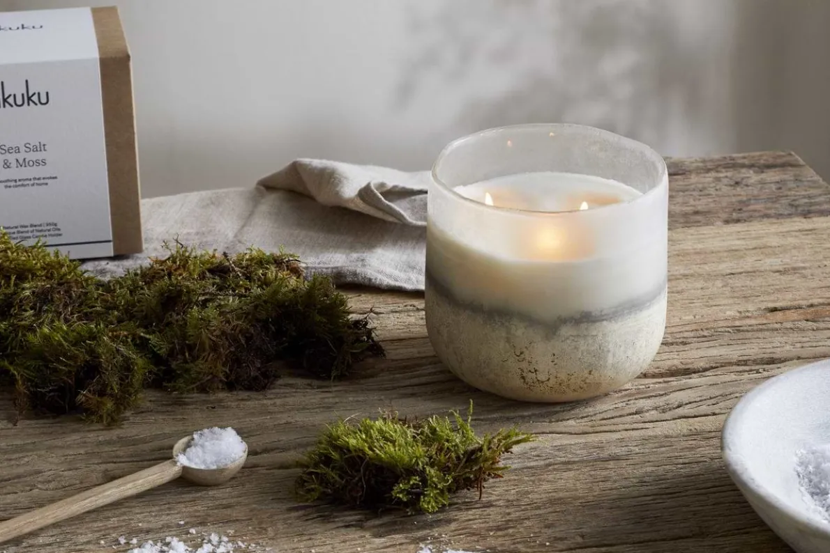 Sea Salt & Moss 3 Wick Scented Candle