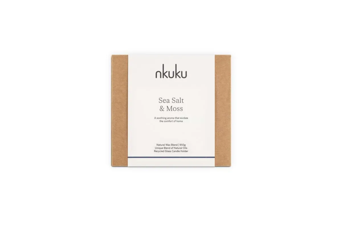 Sea Salt & Moss 3 Wick Scented Candle