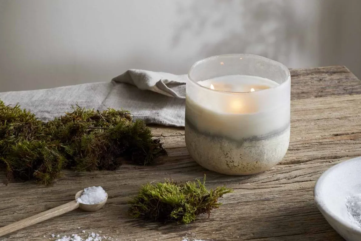 Sea Salt & Moss 3 Wick Scented Candle