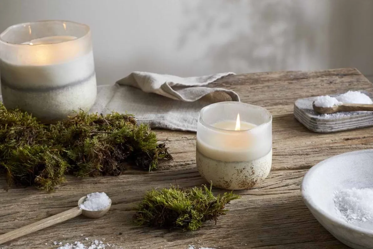 Sea Salt & Moss 3 Wick Scented Candle