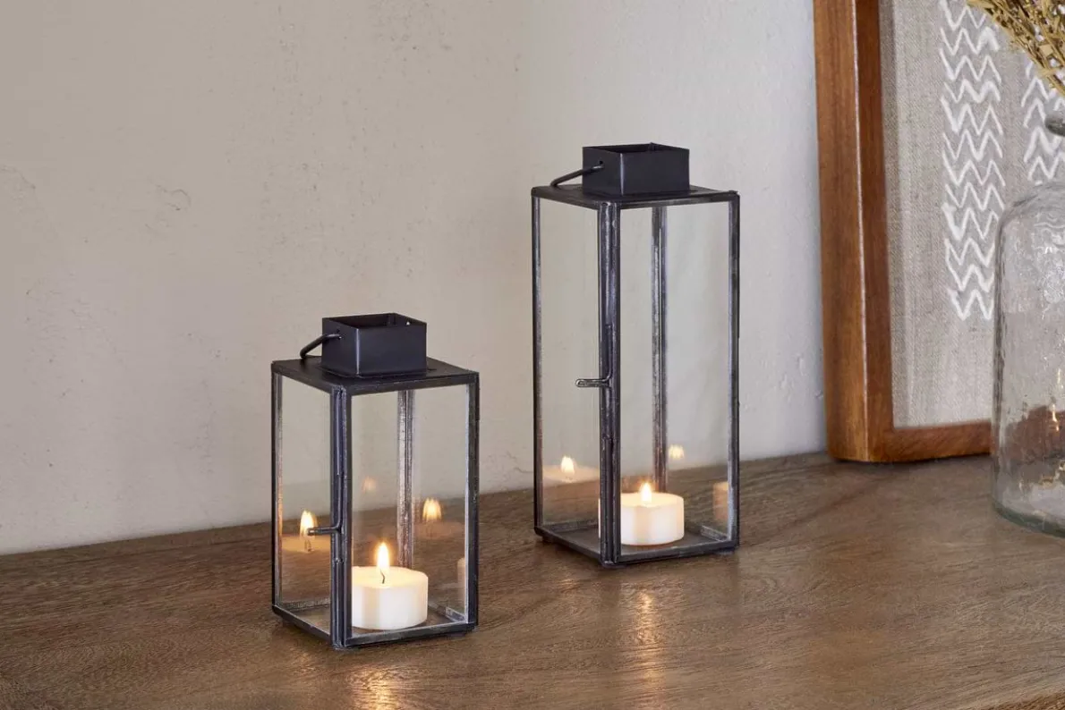 Sia Mini Table Lantern - Black