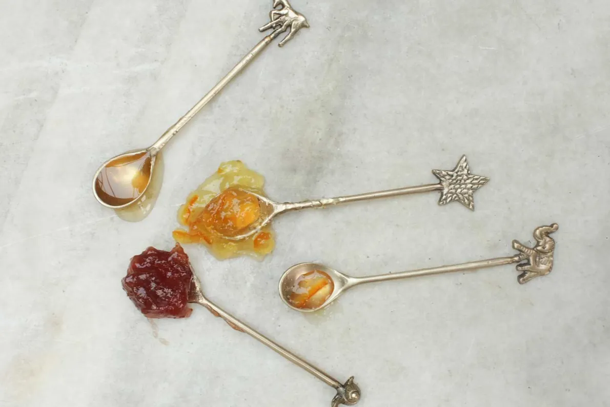 Stag Brass Spoons (Set of 2)