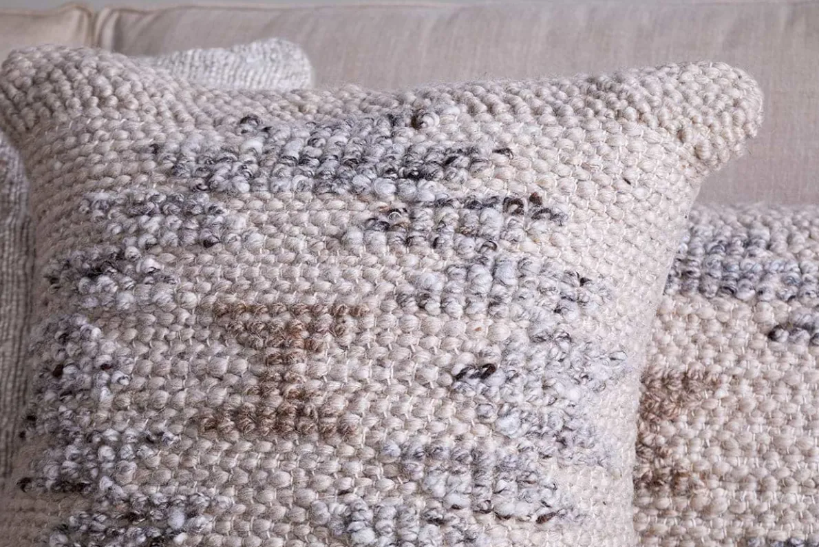 Tendai Cotton & Wool Cushion Cover - Natural