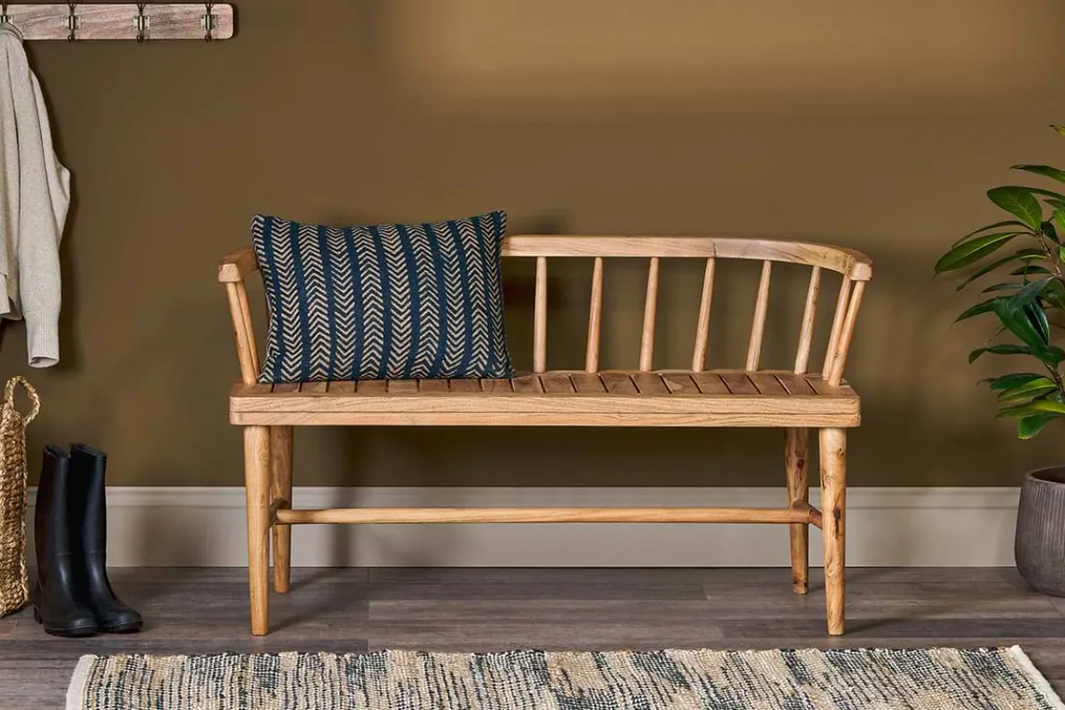 Tipu Acacia Wood Bench