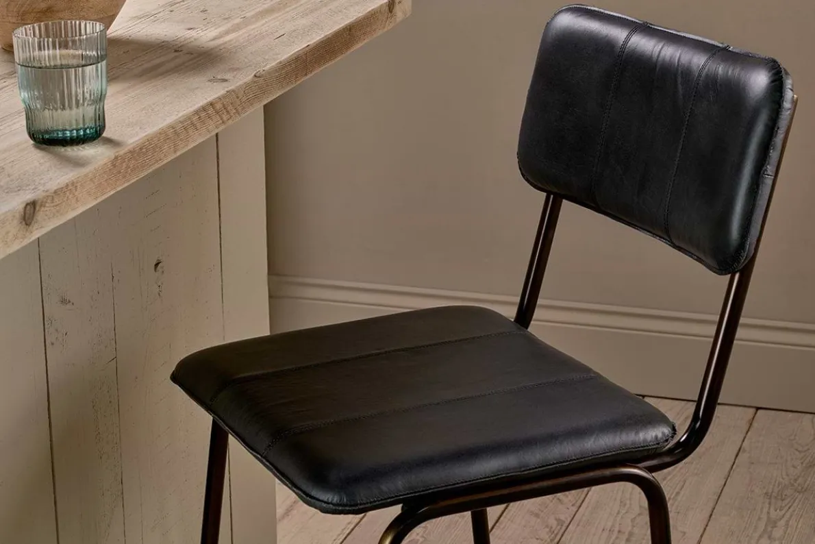 Ukari Counter Chair - Aged Black