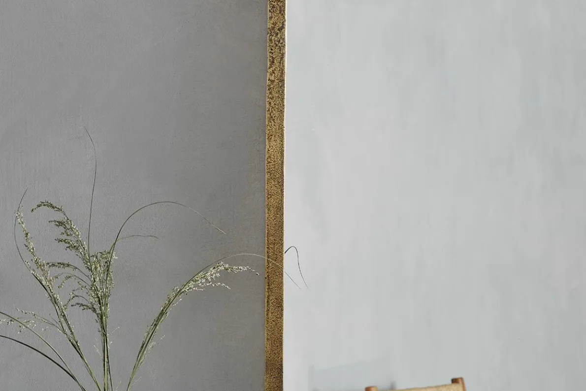 Ungura Rounded Mirror - Antique Brass - Large