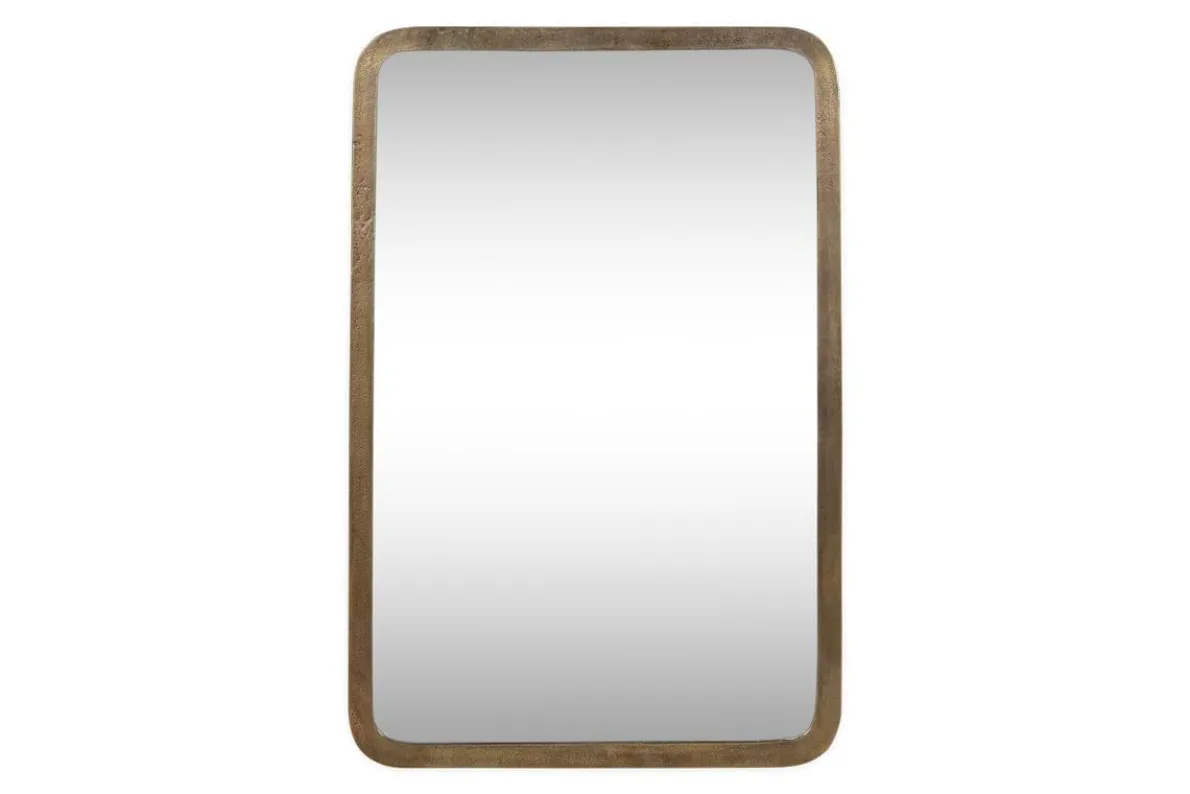Ungura Rounded Mirror - Antique Brass - Large