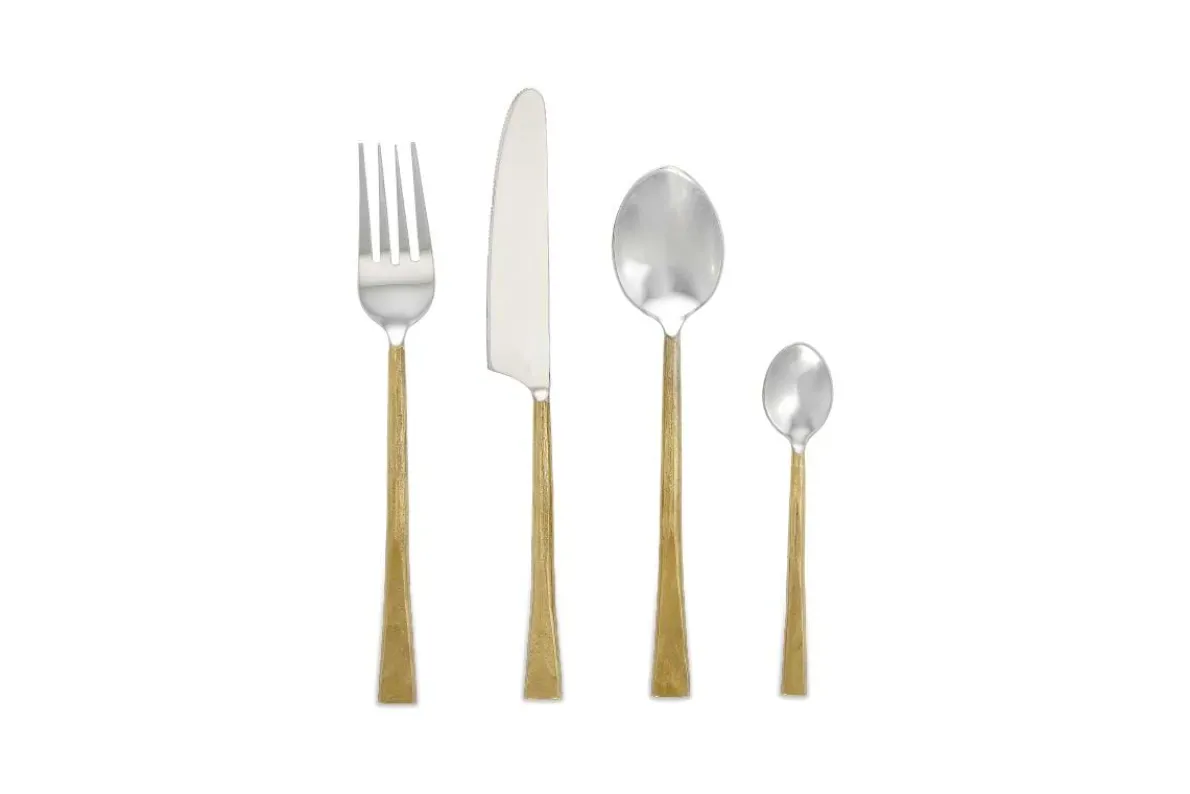 Usa Cutlery Set - Brushed Gold (Set of 16)