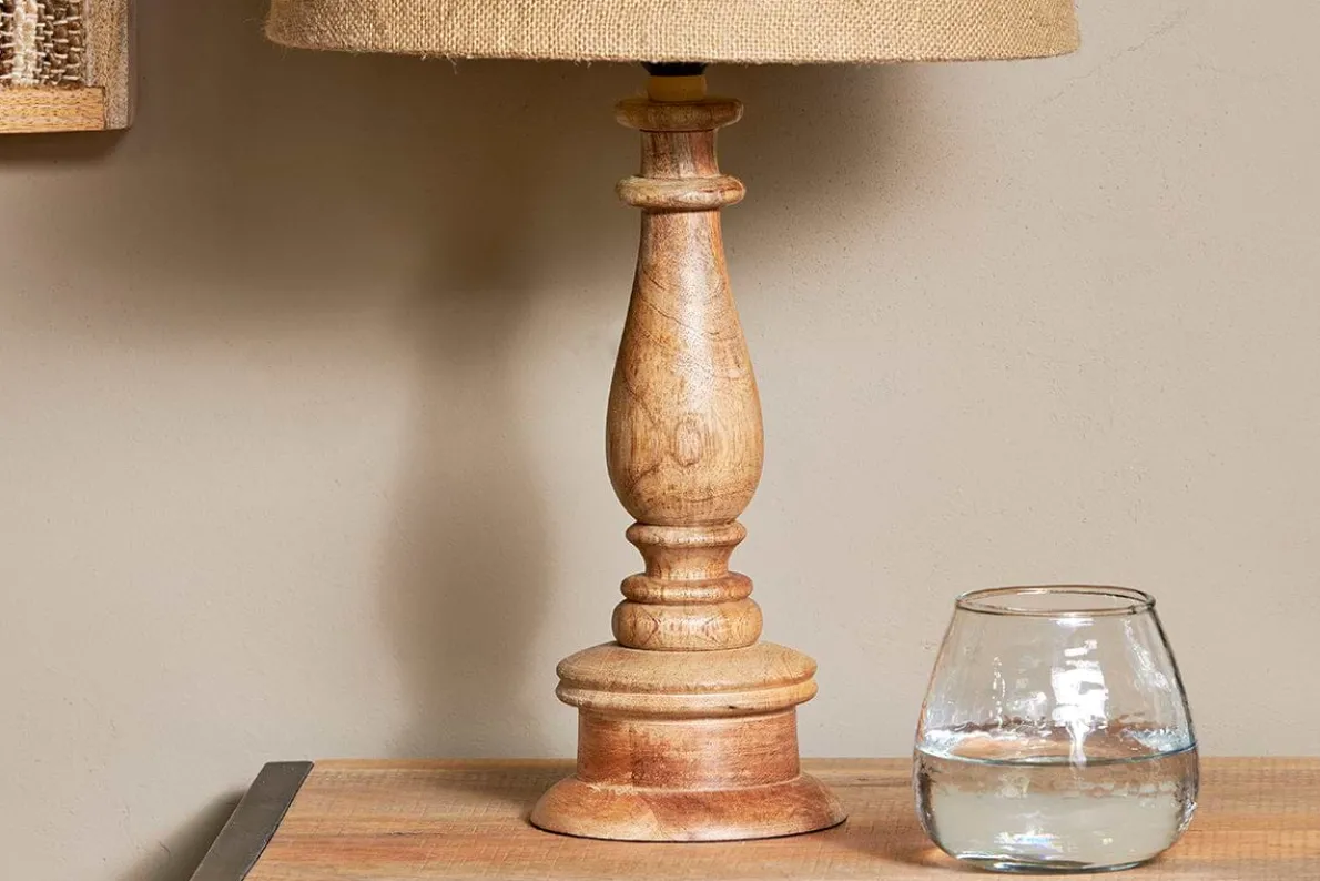 Usha Mango Wood Lamp