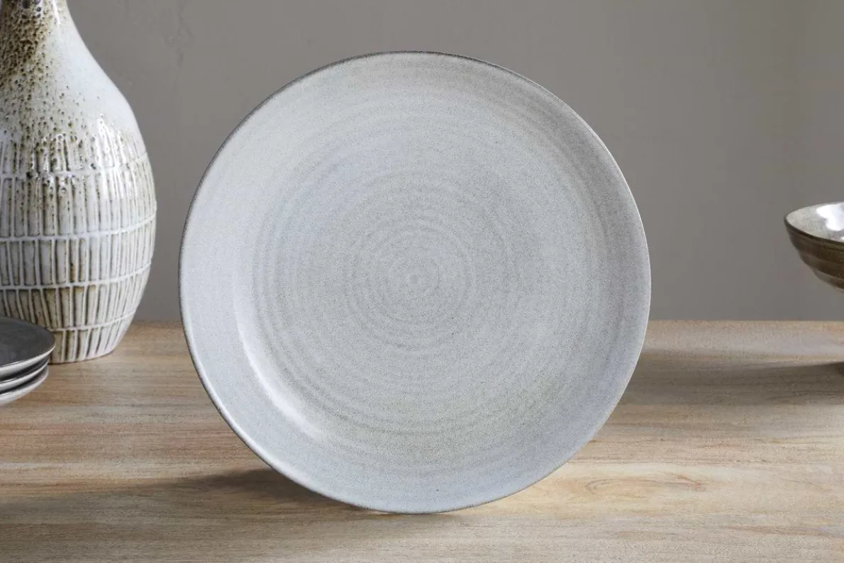 Valinha Earthenware Dinner Plate - Grey