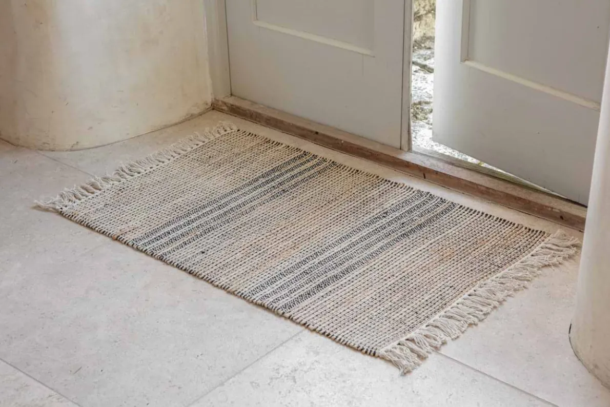 Varli Jute & Cotton Doormat - Natural