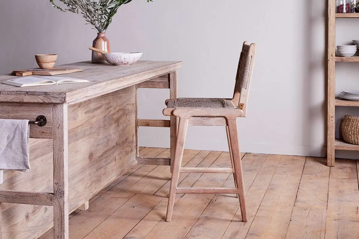 Vinay Woven Counter Chair - Natural