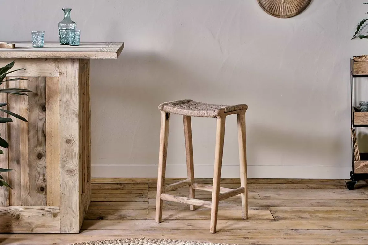 Vinay Woven Counter Stool - Natural