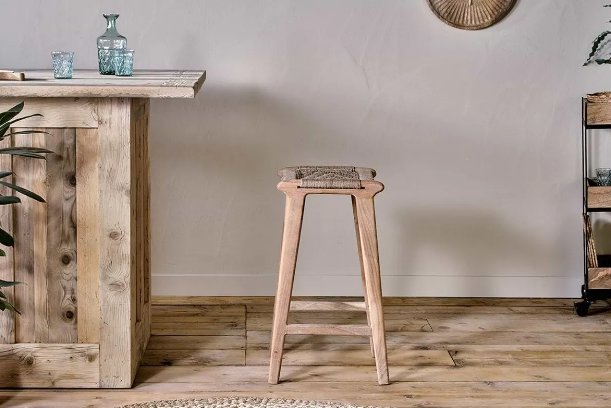 Vinay Woven Counter Stool - Natural