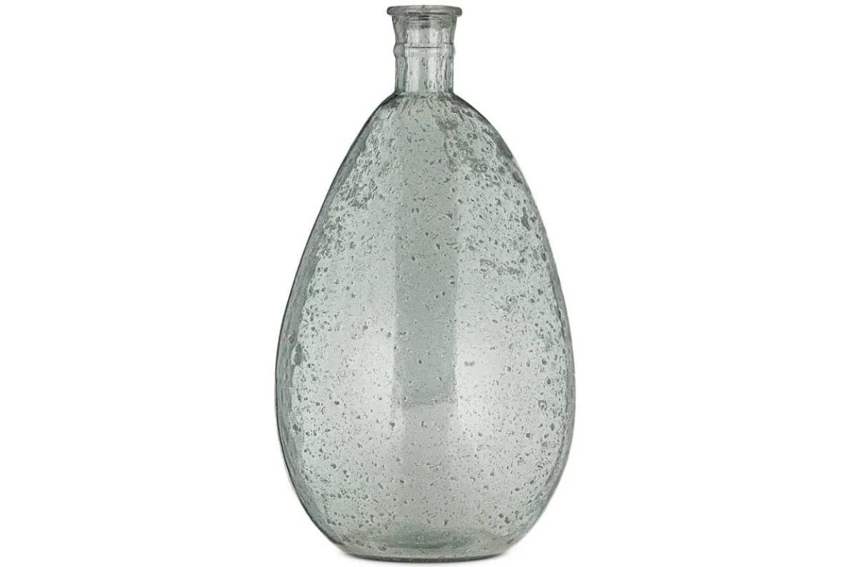 Virya Recycled Glass Vase - Pale Blue