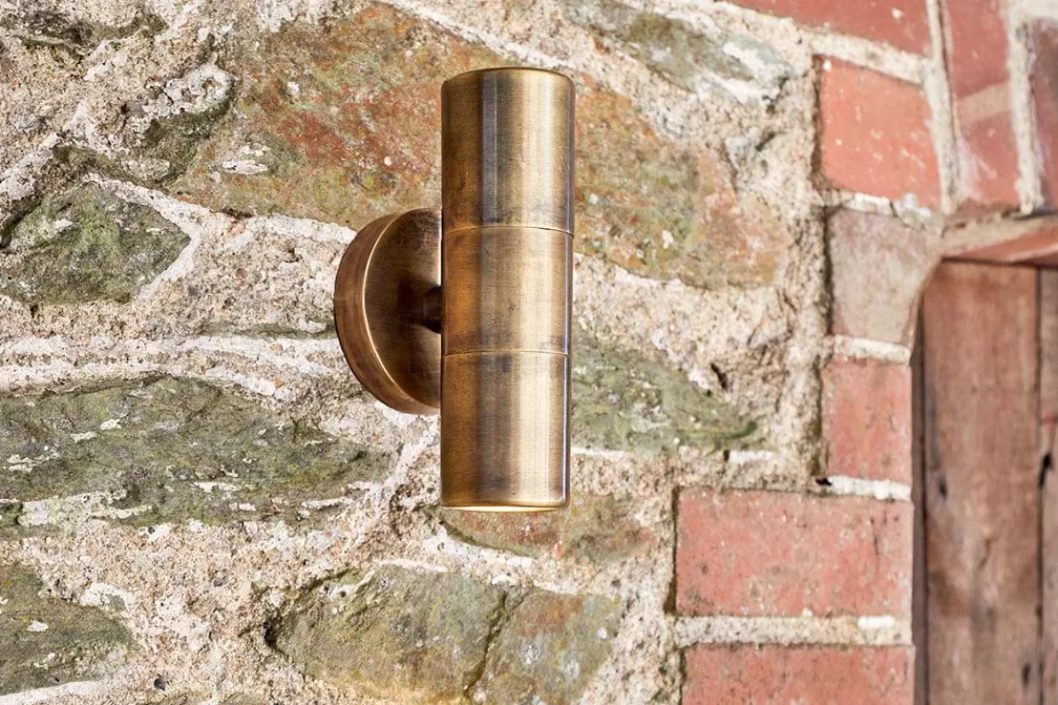 Vitla Outdoor Wall Lamp - Antique Brass