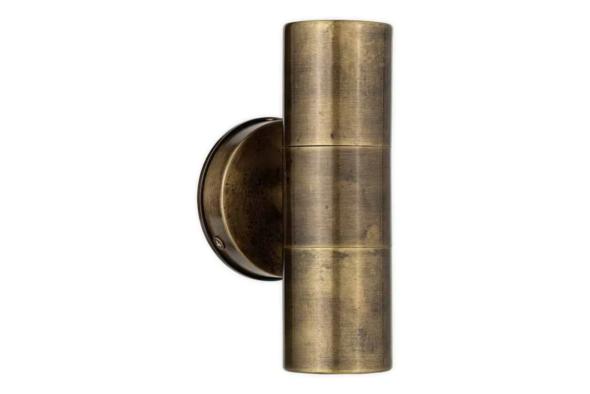Vitla Outdoor Wall Lamp - Antique Brass