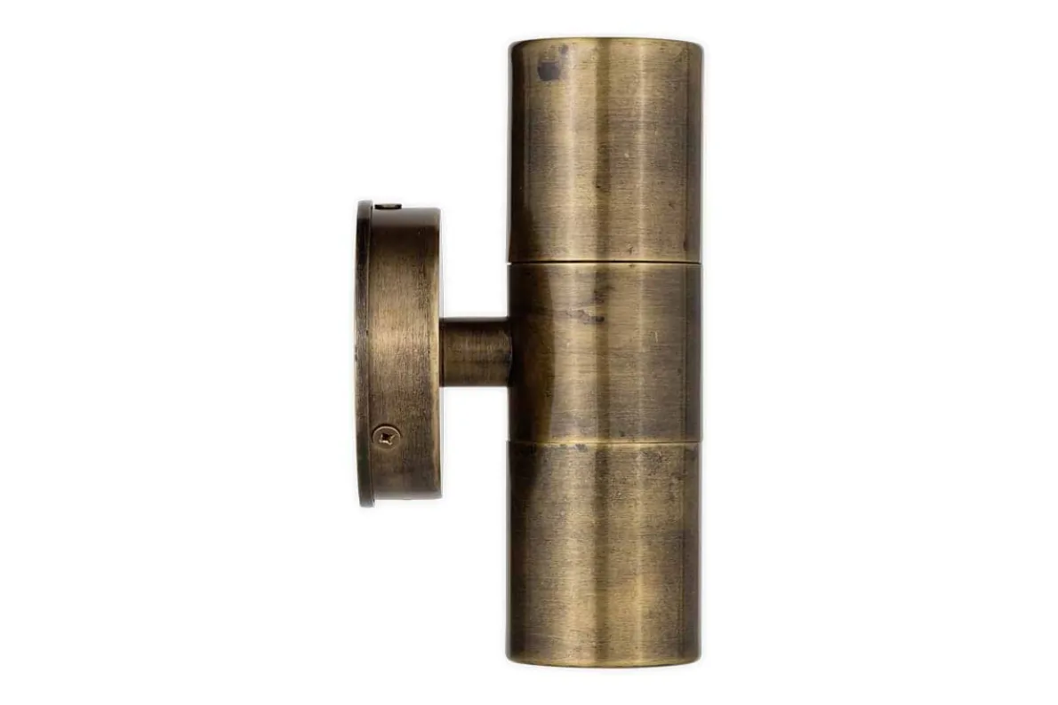 Vitla Outdoor Wall Lamp - Antique Brass