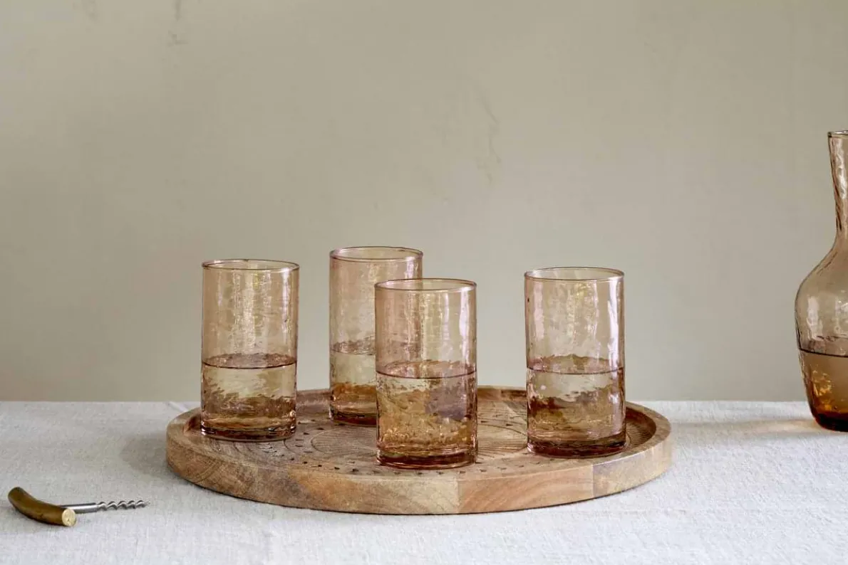 Yala Hammered Highball - Dusty Terracotta (Set of 4)