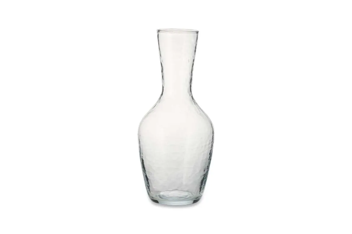 Yala Hammered Jug - Clear Glass