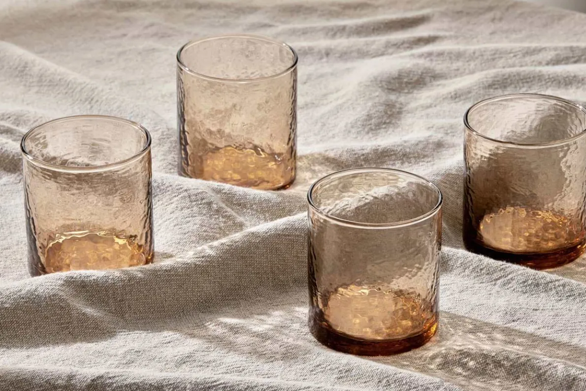 Yala Hammered Tumbler - Dusty Terracotta (Set of 4)